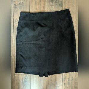 Banana Republic Black Pinstripe Pencil Skirt